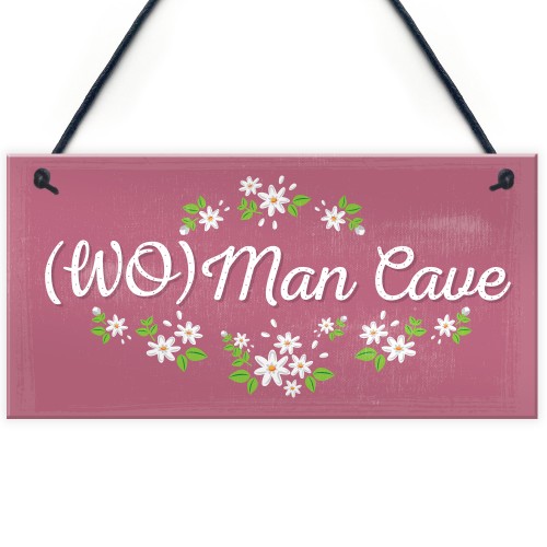 Her Man Cave Sign Funny Bedroom SummerHouse Plaque Gifts 