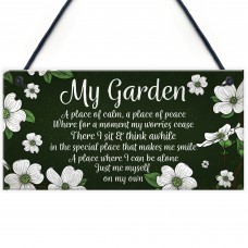 Novelty Hanging Garden Plaque Present Home Fence Shed Sign 
