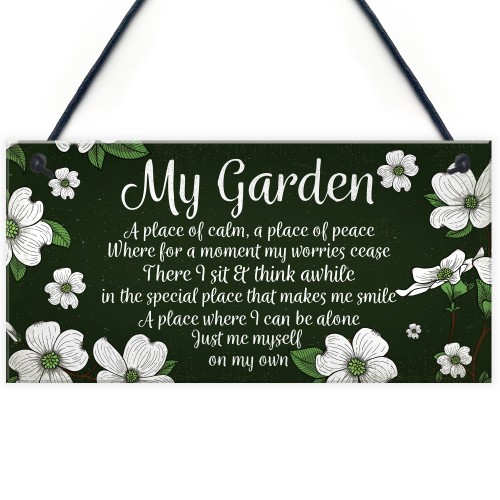 Novelty Hanging Garden Plaque Present Home Fence Shed Sign 