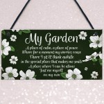 Novelty Hanging Garden Plaque Present Home Fence Shed Sign 