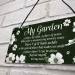 Novelty Hanging Garden Plaque Present Home Fence Shed Sign 