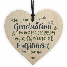 Graduation Gifts Keepsake Wooden Heart University College Degree