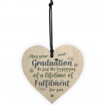 Graduation Gifts Keepsake Wooden Heart University College Degree