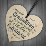 Graduation Gifts Keepsake Wooden Heart University College Degree