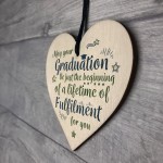 Graduation Gifts Keepsake Wooden Heart University College Degree