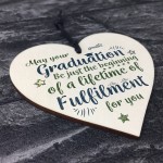 Graduation Gifts Keepsake Wooden Heart University College Degree
