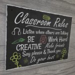 Handmade Classroom Rules Plaque Best Teacher School Nursery Sign