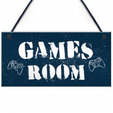 Games Room Man Cave Hanging Plaque Gift For Him Bedroom Plaque