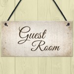 Guest Room Handmade Hanging Plaque Door Sign Home Decor Gift