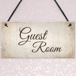 Guest Room Handmade Hanging Plaque Door Sign Home Decor Gift
