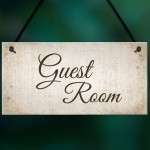 Guest Room Handmade Hanging Plaque Door Sign Home Decor Gift