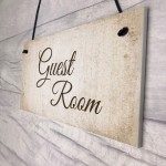 Guest Room Handmade Hanging Plaque Door Sign Home Decor Gift
