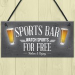 Sports Bar Man Cave Bar Pub Football Hanging Sign Plaque Gift