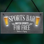 Sports Bar Man Cave Bar Pub Football Hanging Sign Plaque Gift