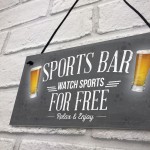 Sports Bar Man Cave Bar Pub Football Hanging Sign Plaque Gift