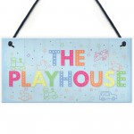 Child's Playhouse Sign Door Wall Plaque Son Daughter Birthday 