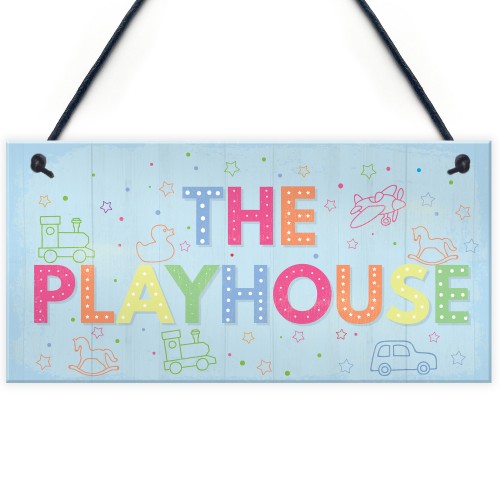 Child's Playhouse Sign Door Wall Plaque Son Daughter Birthday 