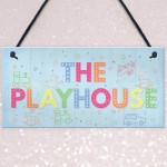Child's Playhouse Sign Door Wall Plaque Son Daughter Birthday 