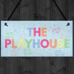 Child's Playhouse Sign Door Wall Plaque Son Daughter Birthday 