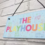 Child's Playhouse Sign Door Wall Plaque Son Daughter Birthday 