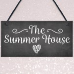 The Summer House Plaque Garden Shed Hanging Wall Door Sign