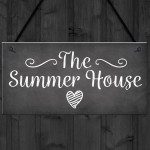 The Summer House Plaque Garden Shed Hanging Wall Door Sign