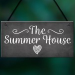 The Summer House Plaque Garden Shed Hanging Wall Door Sign