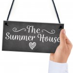 The Summer House Plaque Garden Shed Hanging Wall Door Sign