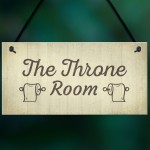 The Throne Room Toilet Bathroom Plaque Shabby Chic Ladies Gents