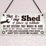 Garden Shed Garage Man Cave Sign Hanging Wall Plaque Gift