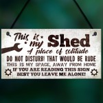 Garden Shed Garage Man Cave Sign Hanging Wall Plaque Gift