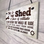 Garden Shed Garage Man Cave Sign Hanging Wall Plaque Gift