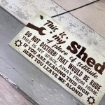 Garden Shed Garage Man Cave Sign Hanging Wall Plaque Gift