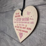 Handmade Amazing Step Mum Heart Plaque Gifts For Mum Friend