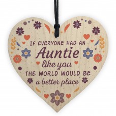 Handmade Auntie Gifts Chic Wooden Heart Thank You Gifts For Her