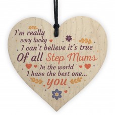 Handmade Best Stepmum Novelty Plaque Gifts For Mum Thank You