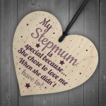 Handmade Special Stepmum Novelty Hanging Plaque Gifts For Mum
