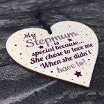 Handmade Special Stepmum Novelty Hanging Plaque Gifts For Mum