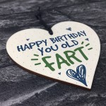 Funny Happy Birthday Wooden Heart Boyfriend Girlfriend Thank You