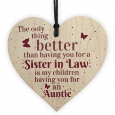 Handmade Sister In Law Heart Shabby Chic Thank You Gifts For Her