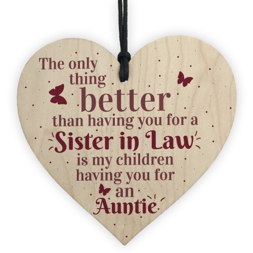 Handmade Sister In Law Heart Shabby Chic Thank You Gifts For Her