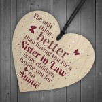 Handmade Sister In Law Heart Shabby Chic Thank You Gifts For Her