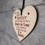 Handmade Sister In Law Heart Shabby Chic Thank You Gifts For Her