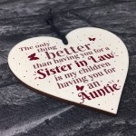 Handmade Sister In Law Heart Shabby Chic Thank You Gifts For Her