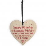 Handmade Happy Birthday Friendship Sign Best Friend Plaque 