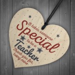 Handmade Hanging Heart Gift For Teacher Leaving Present Keepsake