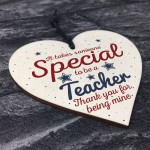 Handmade Hanging Heart Gift For Teacher Leaving Present Keepsake