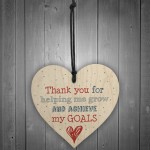 Nursery Preschool Teacher Gift Handmade Wooden Hanging Heart