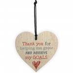 Nursery Preschool Teacher Gift Handmade Wooden Hanging Heart