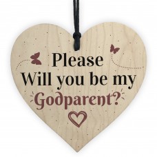 Handmade Godparent Asking Gift For Christening Special Keepsake